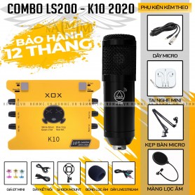 Bộ Micro NM-LS200 Và Sound Card XOX K10 (10th)